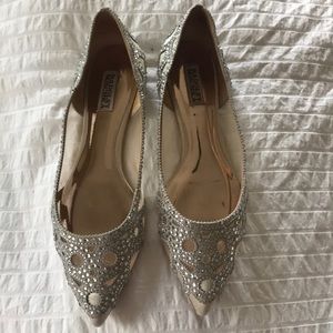 Badgley Mischka Christianne Rhinestone Flats